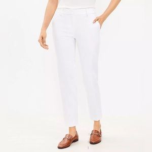 White LOFT Riviera pants size 8